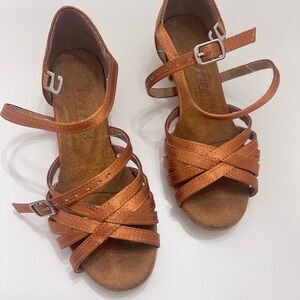 Kids Brown Strappy Sandals
